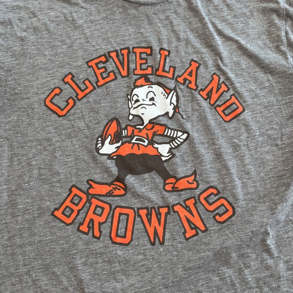 Homage‎ NFL Cleveland Browns T-Shirt Mens Large Elf Mascot Athletic Retro